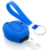 TBU car Peugeot Capa Silicone Chave do carro - Capa protetora - Tampa remota FOB - Azul