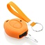 Housse de Protection clé compatible avec Peugeot - Coque Cover Housse étui en Silicone - Orange