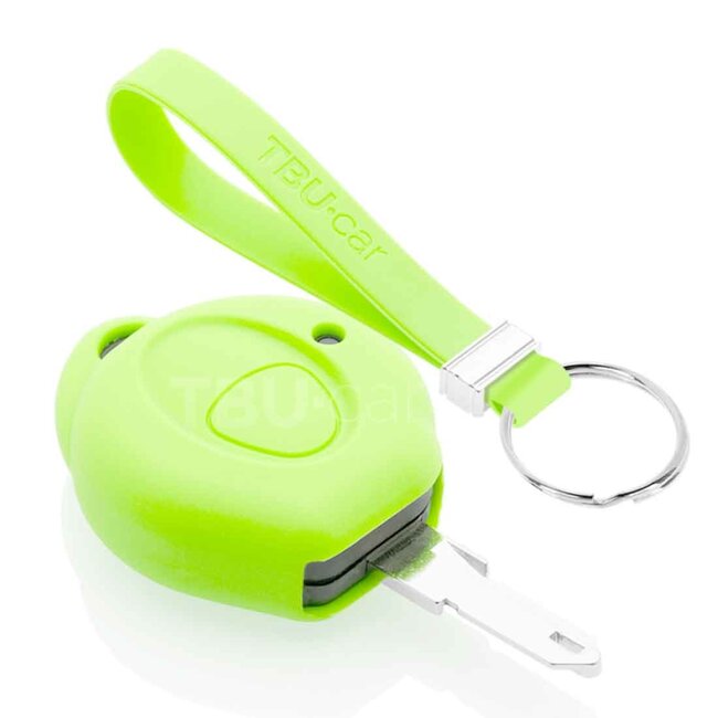 Capa para chave do carro compatível com Peugeot - Capa Protetora de Chave Remota de Silicone - Tampa Remota FOB - Fosforescente