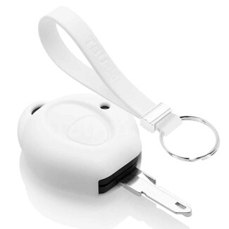 TBU car® Peugeot Housse de protection clé - Blanc