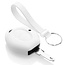 Capa para chave do carro compatível com Peugeot - Capa Protetora de Chave Remota de Silicone - Tampa Remota FOB - Branco
