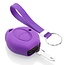 Capa para chave do carro compatível com Peugeot - Capa Protetora de Chave Remota de Silicone - Tampa Remota FOB - Roxo
