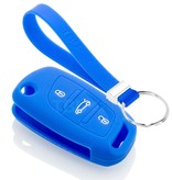 TBU car TBU car Funda Carcasa llave compatible con Peugeot - Funda de Silicona - Cover de Llave Coche - Azul