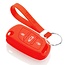 Capa para chave do carro compatível com Peugeot - Capa Protetora de Chave Remota de Silicone - Tampa Remota FOB - Vermelho