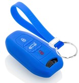 TBU car Peugeot Capa Silicone Chave do carro - Capa protetora - Tampa remota FOB - Azul