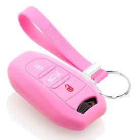 TBU car Peugeot Capa Silicone Chave - Rosa