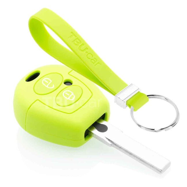 TBU car Cover chiavi auto compatibile con VW - Copertura protettiva - Custodia Protettiva in Silicone - Verde lime