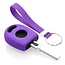 Capa para chave do carro compatível com VW - Capa Protetora de Chave Remota de Silicone - Tampa Remota FOB - Roxo