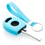 Funda Carcasa llave compatible con VW - Funda de Silicona - Cover de Llave Coche - Azul claro