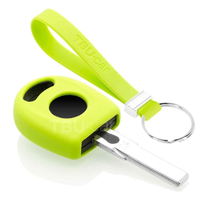 Funda Carcasa llave compatible con VW - Funda de Silicona - Cover de Llave Coche - Verde lima