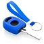 Funda Carcasa llave compatible con VW - Funda de Silicona - Cover de Llave Coche - Azul