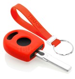 TBU car TBU car Funda Carcasa llave compatible con VW - Funda de Silicona - Cover de Llave Coche - Rojo