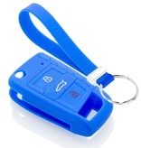 TBU car TBU car Funda Carcasa llave compatible con VW - Funda de Silicona - Cover de Llave Coche - Azul