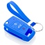 Housse de Protection clé compatible avec Volkswagen - Coque Cover Housse étui en Silicone - Bleu