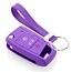 Capa para chave do carro compatível com VW - Capa Protetora de Chave Remota de Silicone - Tampa Remota FOB - Roxo