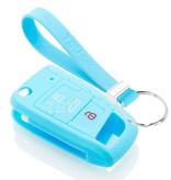 TBU car TBU car Housse de Protection clé compatible avec Volkswagen - Coque Cover Housse étui en Silicone - Bleu clair