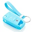 Capa para chave do carro compatível com VW - Capa Protetora de Chave Remota de Silicone - Tampa Remota FOB - Azul claro