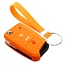 Capa para chave do carro compatível com Seat - Capa Protetora de Chave Remota de Silicone - Tampa Remota FOB - Laranja