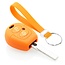 Capa para chave do carro compatível com Seat - Capa Protetora de Chave Remota de Silicone - Tampa Remota FOB - Laranja