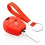 Capa para chave do carro compatível com Skoda - Capa Protetora de Chave Remota de Silicone - Tampa Remota FOB - Vermelho