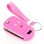 Housse de Protection clé compatible avec Vauxhall - Coque Cover Housse étui en Silicone - Rose