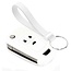 Capa para chave do carro compatível com Vauxhall - Capa Protetora de Chave Remota de Silicone - Tampa Remota FOB - Branco
