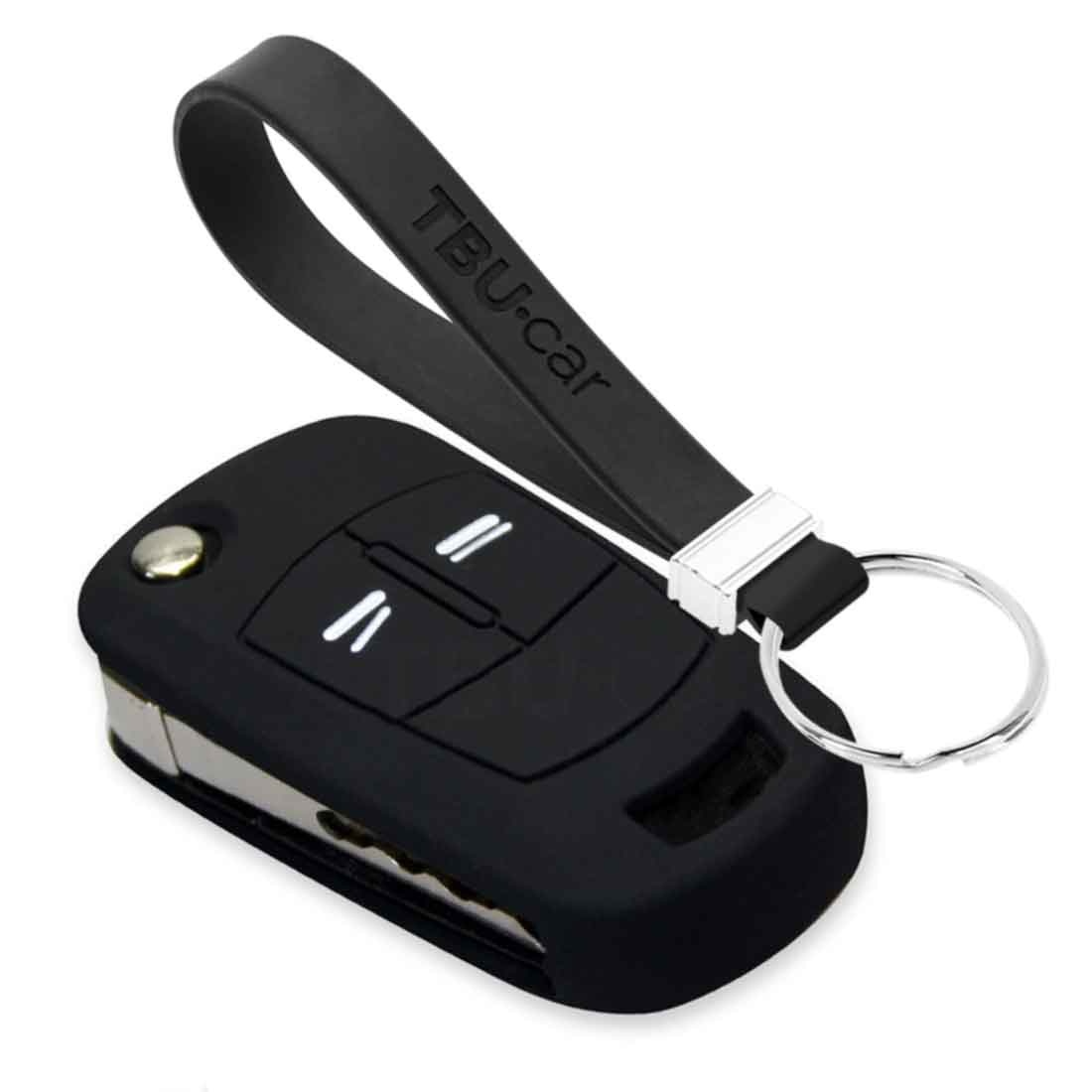 TBU car TBU car Car key cover compatible with Vauxhall - Silicone Protective Remote Key Shell - FOB Case Cover - Black
