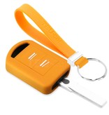 TBU car TBU car Car key cover compatible with Vauxhall - Silicone Protective Remote Key Shell - FOB Case Cover - Orange