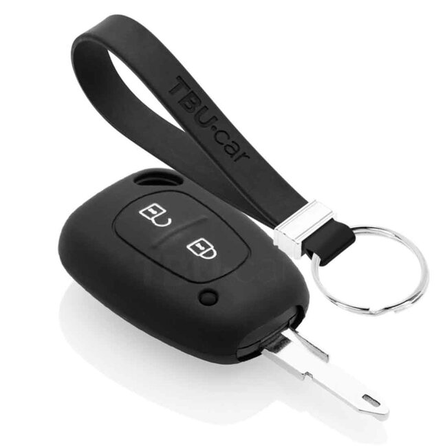 Sleutel cover compatibel met Vauxhall - Silicone sleutelhoesje - beschermhoesje autosleutel - Zwart