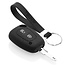 Sleutel cover compatibel met Vauxhall - Silicone sleutelhoesje - beschermhoesje autosleutel - Zwart