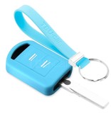 TBU car TBU car Car key cover compatible with Vauxhall - Silicone Protective Remote Key Shell - FOB Case Cover - Light Blue