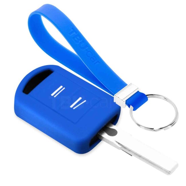TBU car Cover chiavi auto compatibile con Vauxhall - Copertura protettiva - Custodia Protettiva in Silicone - Blu