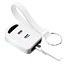 Funda Carcasa llave compatible con Vauxhall - Funda de Silicona - Cover de Llave Coche - Blanco