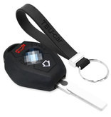 TBU car TBU car Car key cover compatible with BMW - Silicone Protective Remote Key Shell - FOB Case Cover - Black