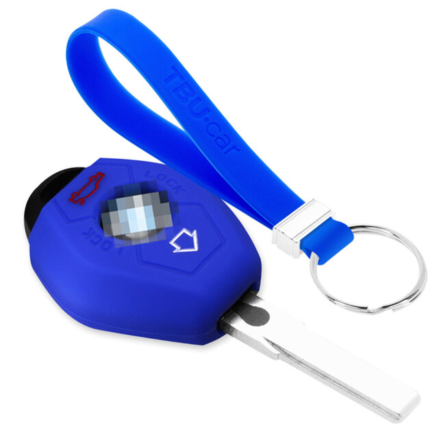Car key cover compatible with BMW - Silicone Protective Remote Key Shell - FOB Case Cover - Blue