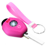 TBU car BMW Capa Silicone Chave do carro - Capa protetora - Tampa remota FOB - Rosa