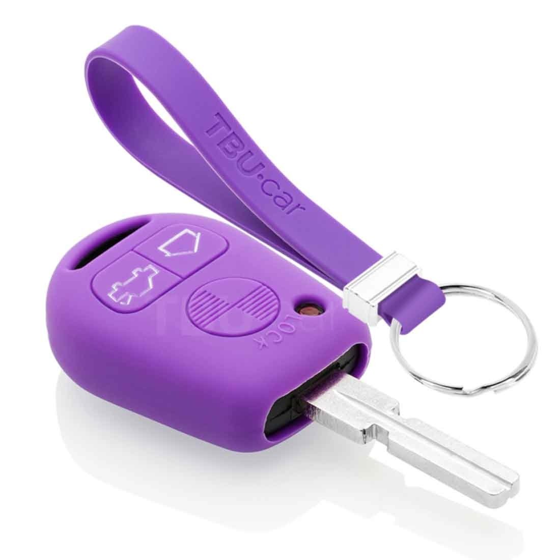 TBU car TBU car Car key cover compatible with BMW - Silicone Protective Remote Key Shell - FOB Case Cover - Purple