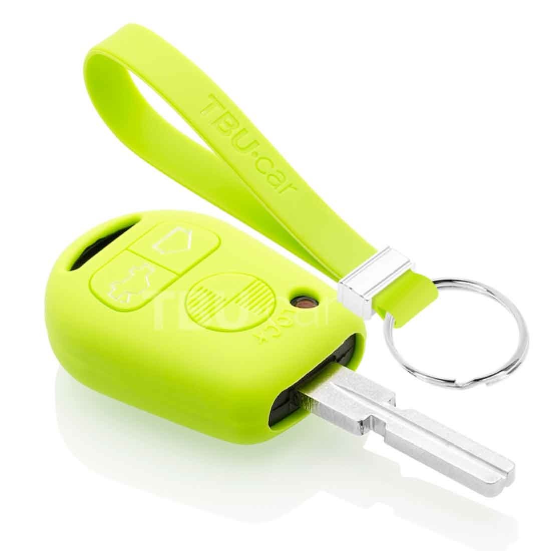 TBU car TBU car Car key cover compatible with BMW - Silicone Protective Remote Key Shell - FOB Case Cover - Lime green