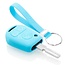 Capa para chave do carro compatível com BMW - Capa Protetora de Chave Remota de Silicone - Tampa Remota FOB - Azul claro
