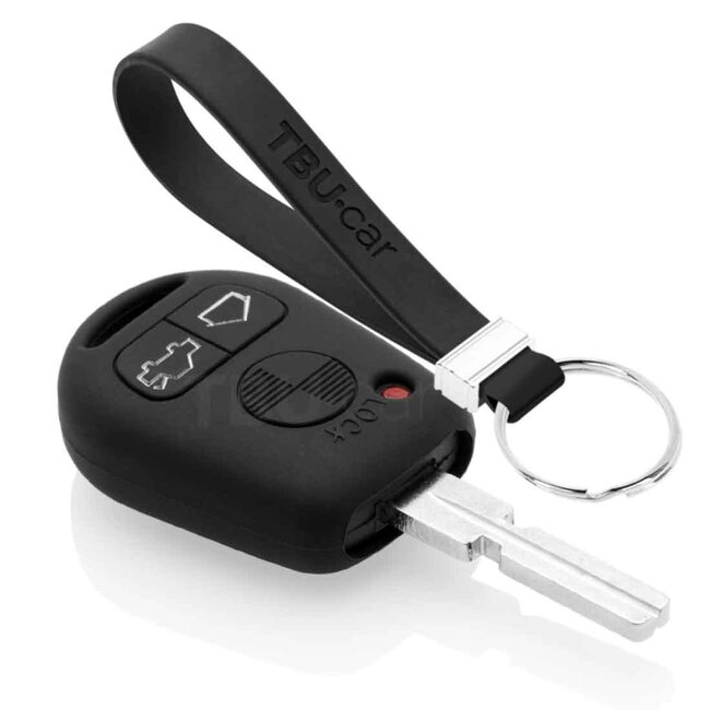 Capa para chave do carro compatível com BMW - Capa Protetora de Chave Remota de Silicone - Tampa Remota FOB - Preto