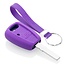 Capa para chave do carro compatível com Fiat - Capa Protetora de Chave Remota de Silicone - Tampa Remota FOB - Roxo