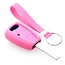 Capa para chave do carro compatível com Fiat - Capa Protetora de Chave Remota de Silicone - Tampa Remota FOB - Rosa