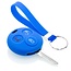 Funda Carcasa llave compatible con Smart - Funda de Silicona - Cover de Llave Coche - Azul