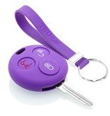 TBU car TBU car Housse de Protection clé compatible avec Smart - Coque Cover Housse étui en Silicone - Violet