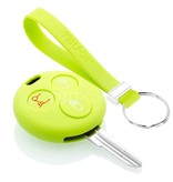 TBU car TBU car Housse de Protection clé compatible avec Smart - Coque Cover Housse étui en Silicone - Citron vert