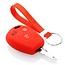 Capa para chave do carro compatível com Smart - Capa Protetora de Chave Remota de Silicone - Tampa Remota FOB - Vermelho