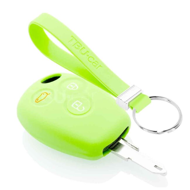 Capa para chave do carro compatível com Smart - Capa Protetora de Chave Remota de Silicone - Tampa Remota FOB - Fosforescente