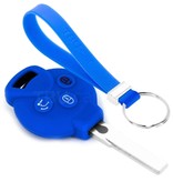 TBU car Smart Capa Silicone Chave do carro - Capa protetora - Tampa remota FOB - Azul