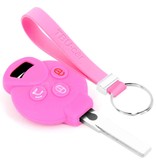 TBU car Smart Capa Silicone Chave do carro - Capa protetora - Tampa remota FOB - Rosa