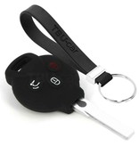 TBU car Smart Capa Silicone Chave do carro - Capa protetora - Tampa remota FOB - Preto